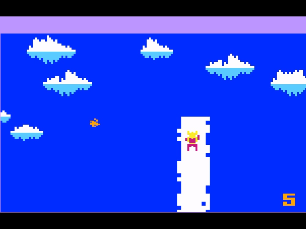 Gameplay of Ice Trek for Intellivision